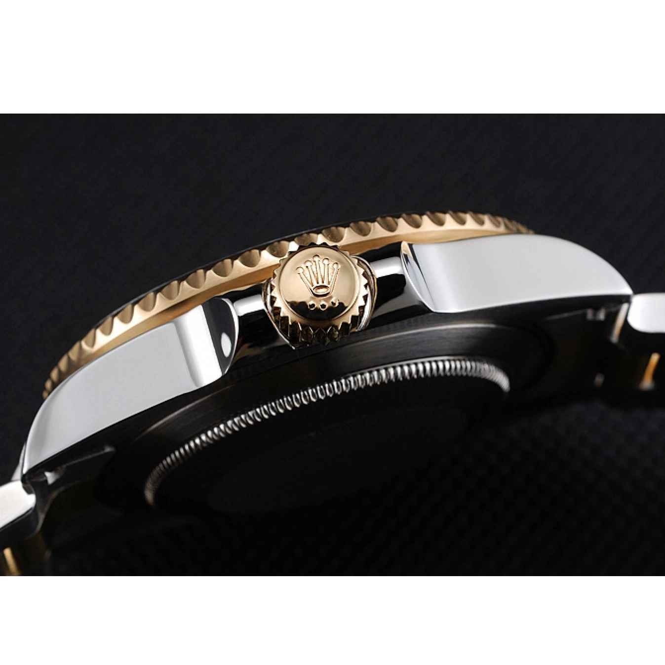Aaa replica watch Rolex 80295 GMT Bezel Black Black Swiss Dial Master 0801